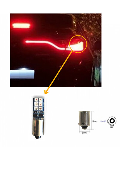 Fardoktoru RENAULT MEGANE 4 ARKA STOP FREN KIRMIZI LED AMPUL H21W