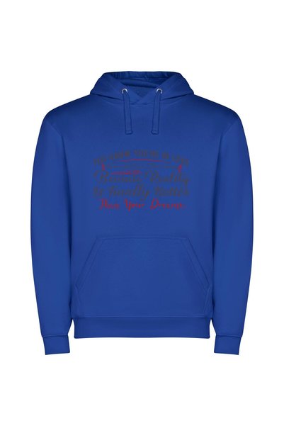 iLovePrints Dreams Turned Reality Φούτερ με κουκούλα σε χρώμα Μπλε