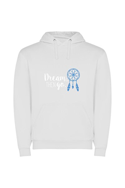 iLovePrints Enchanting Dream Escape Φούτερ με κουκούλα σε χρώμα Λευκό