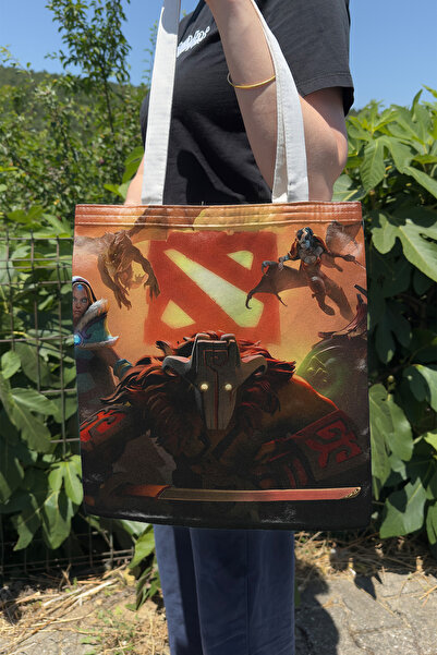 ZipZap Dota 2 V3 Double-Sided Canvas Print Tote Bag Computer Gaming Video Game