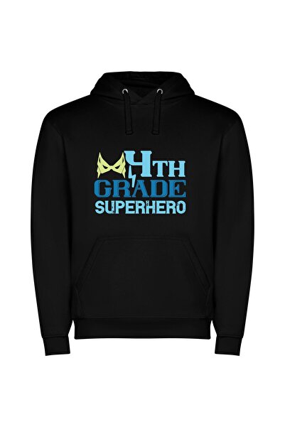 iLovePrints Super Art Hero Squad Φούτερ με κουκούλα σε χρώμα Μαύρο