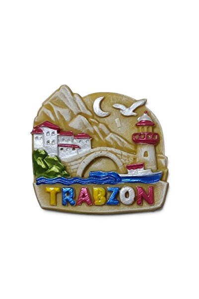 Genel Markalar Trabzon magneti polyester kabartma hediyelik magnet