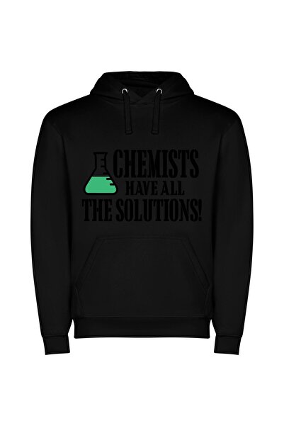 iLovePrints The Solution's Green Call Φούτερ με κουκούλα σε χρώμα Μαύρο