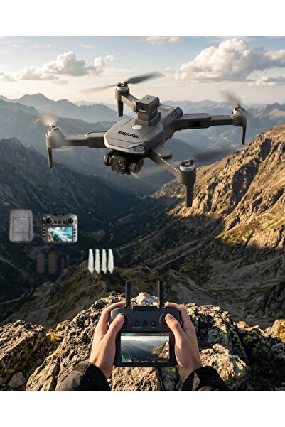 Genel Markalar 4K Kameralı Engel Algılamalı Katlanabilir GPS'li Akıllı Drone