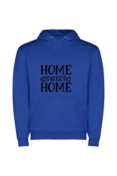 iLovePrints Sweet Home Haven Φούτερ με κουκούλα σε χρώμα Μπλε