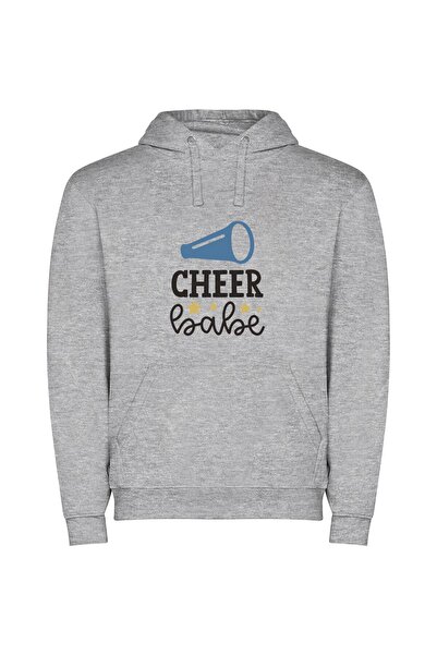 iLovePrints Cheer Babe's Adobe Masterpiece Φούτερ με κουκούλα σε χρώμα Γκρι