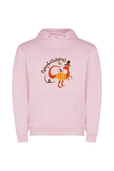 iLovePrints Kangaroo's Fancy Fall Illustration Φούτερ με κουκούλα σε χρώμα Ροζ