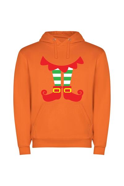 iLovePrints Festive Elf Stocking Extravaganza Φούτερ με κουκούλα σε χρώμα Πορ...