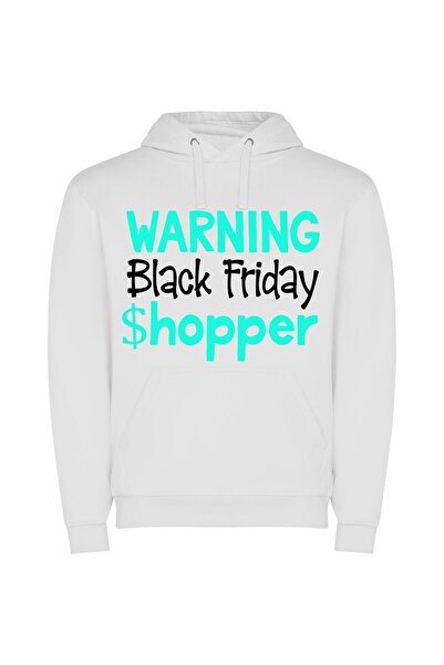iLovePrints Black Friday Madness: Shocking! Φούτερ με κουκούλα σε χρώμα Λευκό