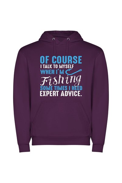 iLovePrints Wisdom on the Water Φούτερ με κουκούλα σε χρώμα Μωβ