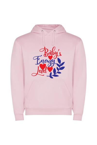 iLovePrints Energetic Blend of Colors Φούτερ με κουκούλα σε χρώμα Ροζ