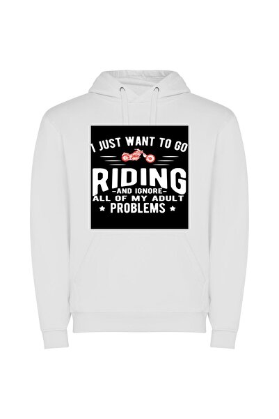 iLovePrints Reckless Bliss: Motorcycle Escapades Φούτερ με κουκούλα σε χρώμα ...