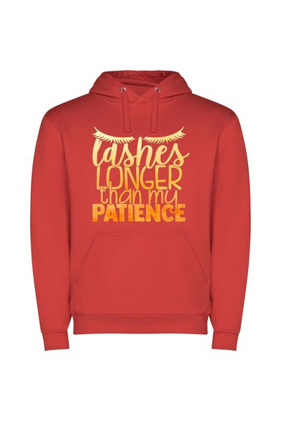 iLovePrints The Golden Pathes: Lashes Φούτερ με κουκούλα σε χρώμα Κόκκινο