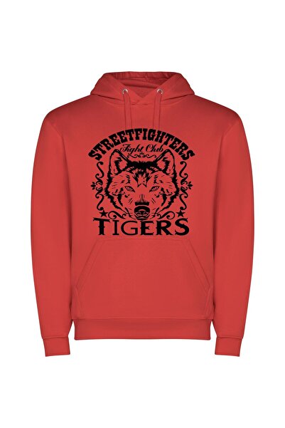 iLovePrints Streetwear Wolf: Adobe Masterpiece Φούτερ με κουκούλα σε χρώμα Κό...
