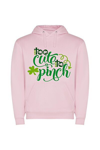 iLovePrints Lucky St Paddy's Greetings! Φούτερ με κουκούλα σε χρώμα Ροζ