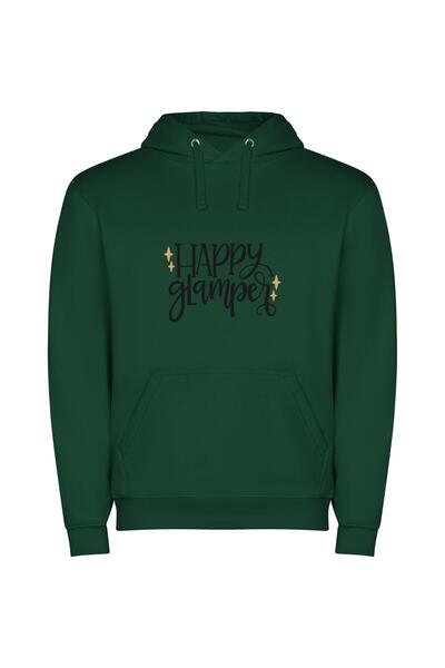 iLovePrints Glamper's Inked Euphoria Φούτερ με κουκούλα σε χρώμα Πράσινο