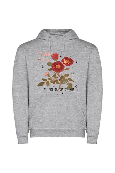 iLovePrints Rose's Exquisite Floral Illustration Φούτερ με κουκούλα σε χρώμα ...