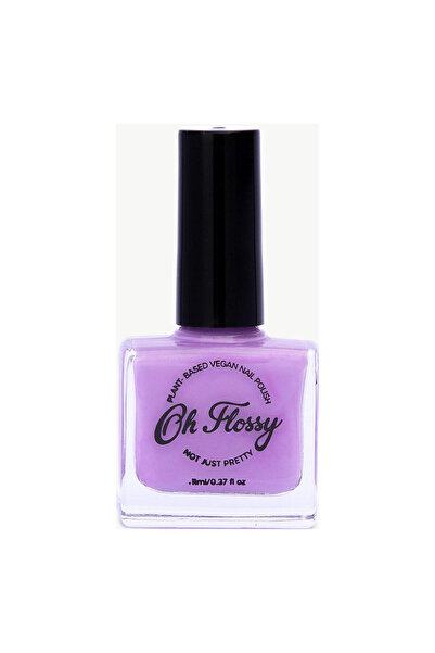 OH FLOSSY Ojă Violet Cremos, 12 ml, cu sclipici bio, formulă pe bază de plante