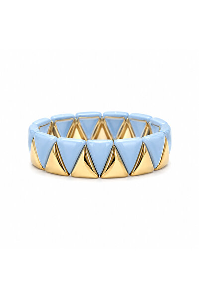 Venus Design سوار مطاطي ملون على شكل عظمة