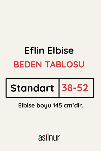 ASİLNUR Eflin Elbise Siyah