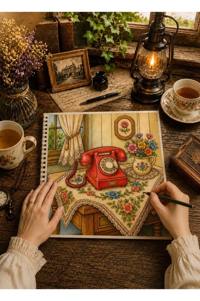 Atölye yüksel كتاب تلوين بقشور النستالجيا - نسيم النستالجيا - 21*21