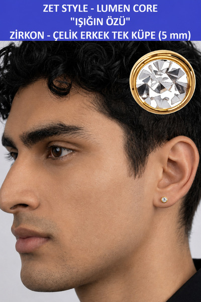 ZETCONCEPT Zet Style Lumen Core - the Essence of Light - Shiny Zircon Stone S...