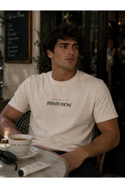 Me selection Brewed for Me Design 100% Cotton Unisex Basic T-Shirt