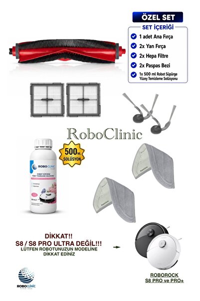 Roboclinic Piese de schimb compatibile cu aspiratorul robot Roborock S8 Pro /...
