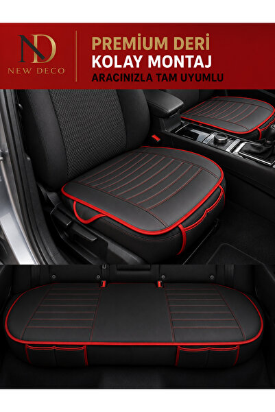 NEW DECO Renault Megane Araçlara Uyumlu Premium Deri 3 Parça Oto Koltuk Minde...
