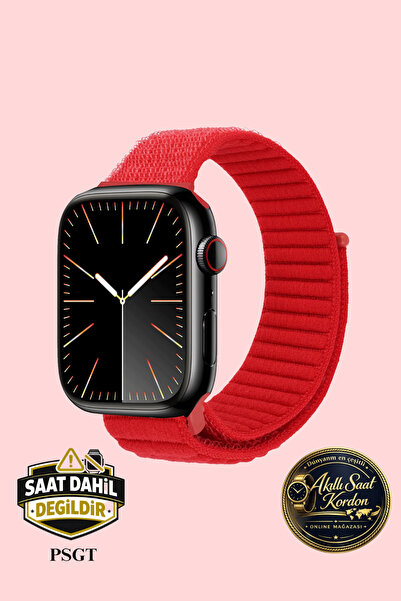 PSGT Apple Watch Band Uyumlu42-44-45-49mm ve S10 s11 (46mm) Dalga Hasır Kordo...