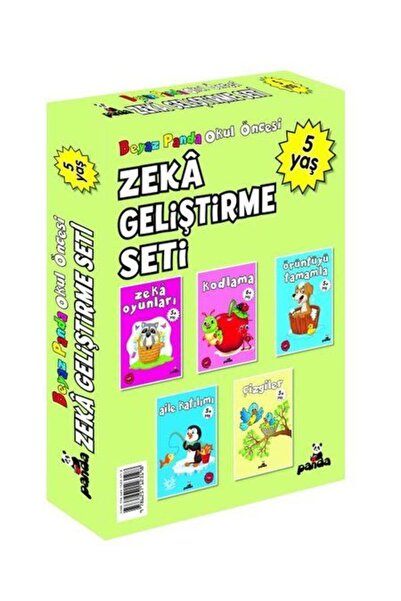 Beyaz Panda Yayınları مجموعة تنمية الذكاء لعمر 5 سنوات - مجموعة من 5 كتب