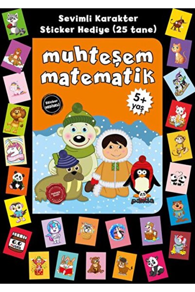 Beyaz Panda Yayınları الرياضيات الرائعة لعمر 5+ مع الملصقات