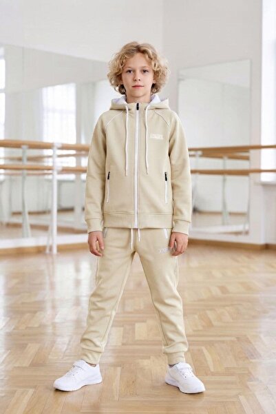 Pina Kids Boy's Scuba Atheletic Raglan Sleeve Hooded Diving Fabric Tracksuit ...