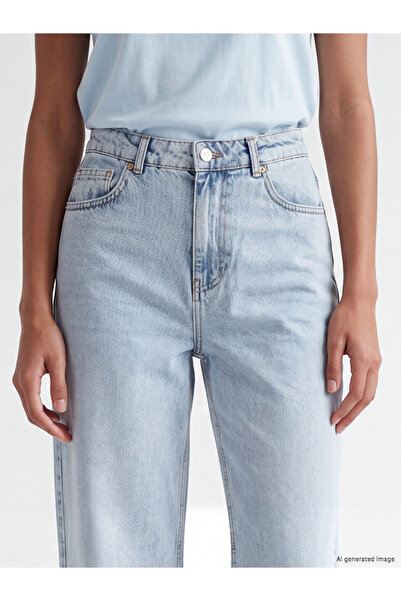 LC Waikiki XSIDE Mavi Wideleg Kadın Jean Pantolon