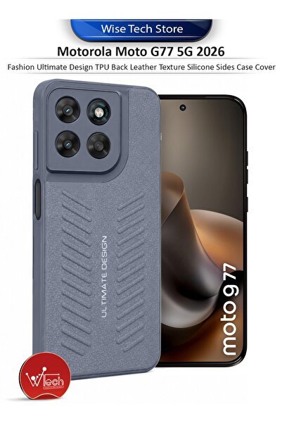 Wtech Motorola Moto G77 5G 2026 Fashion Ultimate Design TPU Back Leather Text...