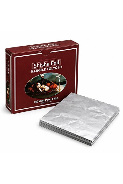 Shisha Foil Hazır Kesilmiş Nargile Folyosu 40 Mikron 10 Adet Kalın Alüminyum Folyo