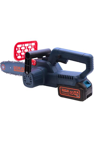 Bonai 2-in-1 Cordless Chain Saw Brushless Motor, 10" & 12" Guide Bars, 168V 6.0Ah Battery, Portable Electric Chainsaw with Battery, Charger & Carry Case, BN-HK155