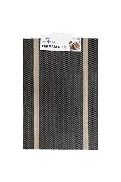 PAD Τραπέζι 6 τεμάχια 30x45εκ. PVC Wei A-16198