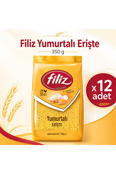 FİLİZ Yumurtalı Erişte 350 g x12 Adet