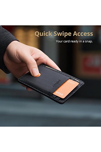 Buffway Mens RFID Blocking Slim Bifold Wallet Minimalist Leather Small Wallet...