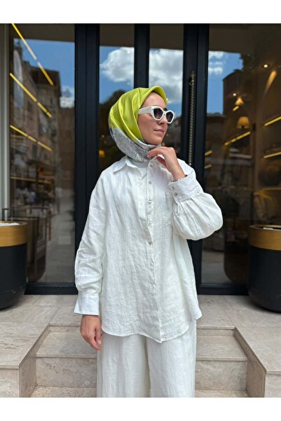 QOOQ STORE 26SS241 Lisa Kadın Gömlek Beyaz