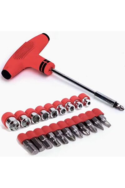 CasaDesteapta.ro 21 Piece Tubular Wrench and Bit Top Bottom Set , Magnetic T-...
