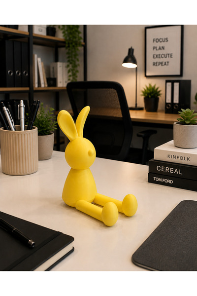 Heners Phone Holder Rabbit Design Desktop Phone Stand, Office, Study Room