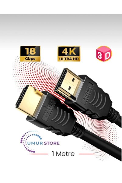 Generic Brand HDMI 2.0 4K Ultra HD 60 هرتز كابل نقل الصوت والفيديو 1 متر