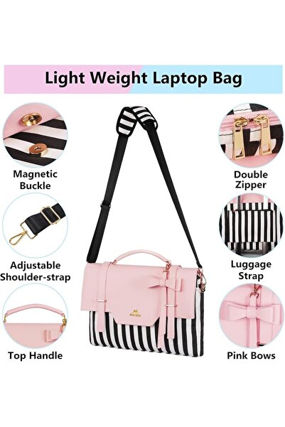 MATEIN Laptop Bag for Women 15.6 Inch,Cute Messenger Shoulder Carrying Busine...