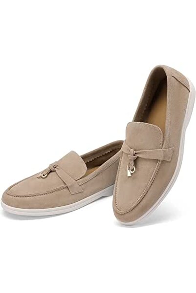GENERAL Celbreez Flats Loafers Comfortable Loafers for Women Round Toe Suede ...