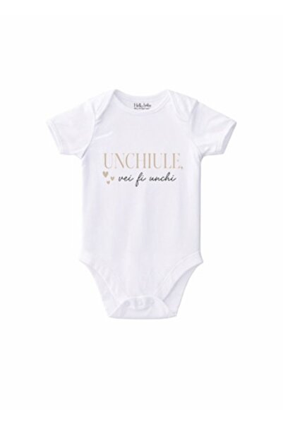 OEM Body pentru bebeluși Hello Baby Story, cu mesajul „Unchiule, vei fi un un...
