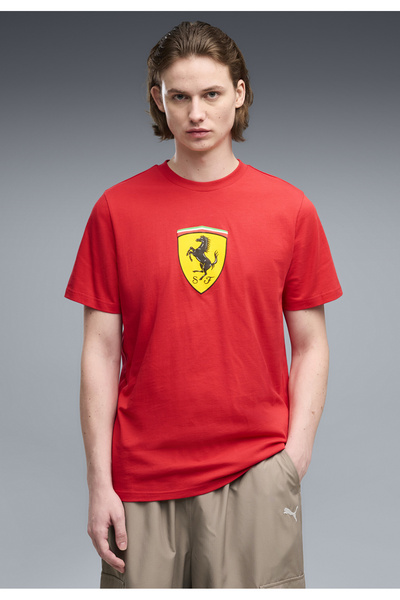 Puma Tričko Scuderia Ferrari s barevným štítem