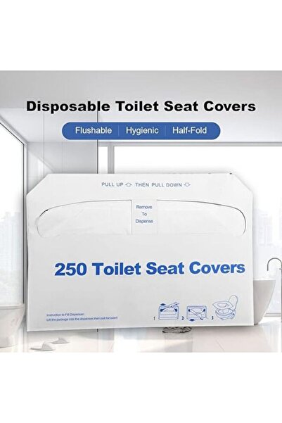 Mirfa Disposable & Flushable Toilet Seat Covers (Pack of 250)