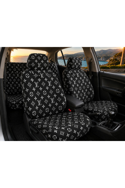 ZAFAKS Fiat Tipo Baskılı Penye Oto Koltuk Kılıfı Servis Kılıfı Yıkanabilir Ko...